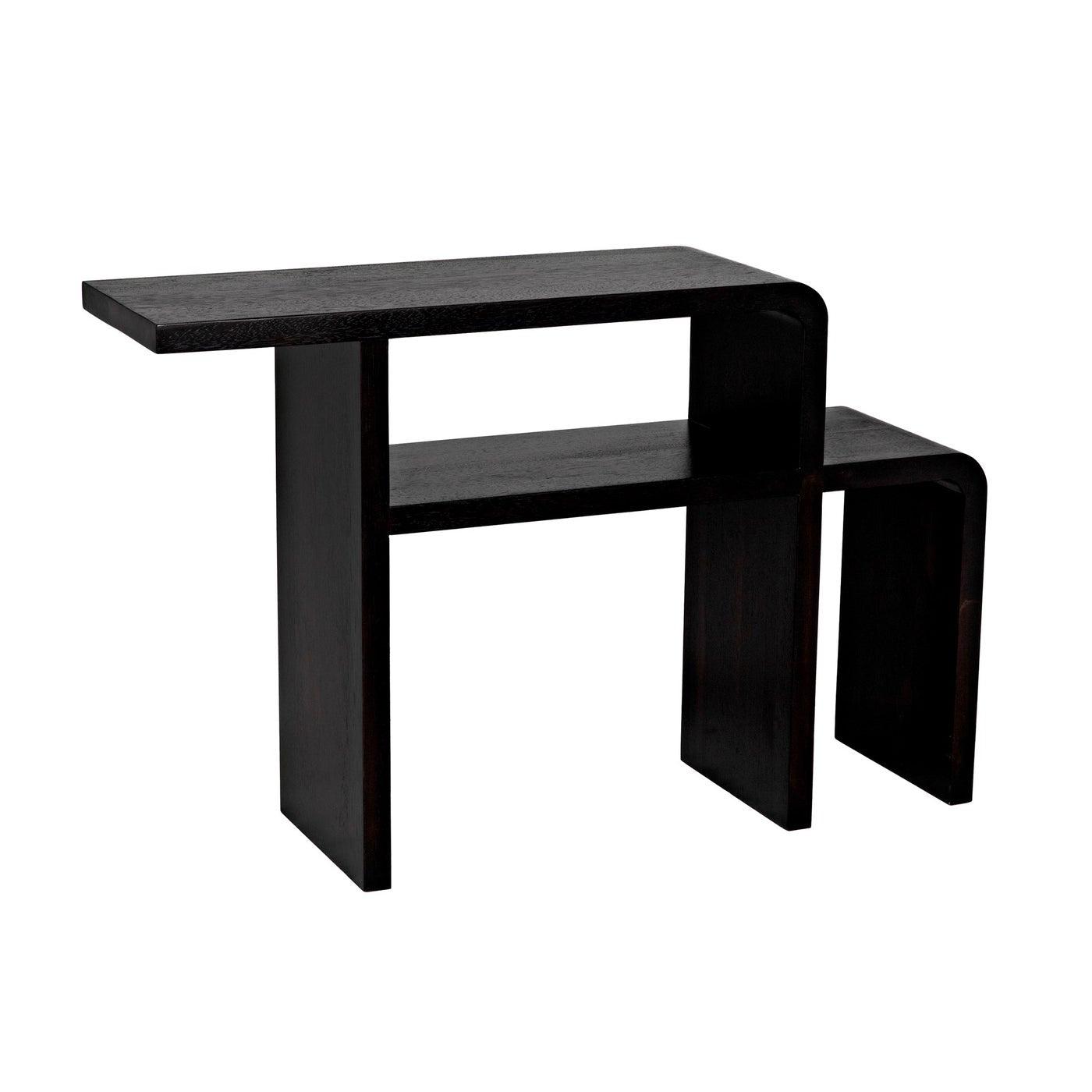 Mondrian Side Table, Ebony Walnut