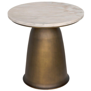 Aiden Side Table, Aged Brass-Noir Furniture-Blue Hand Home