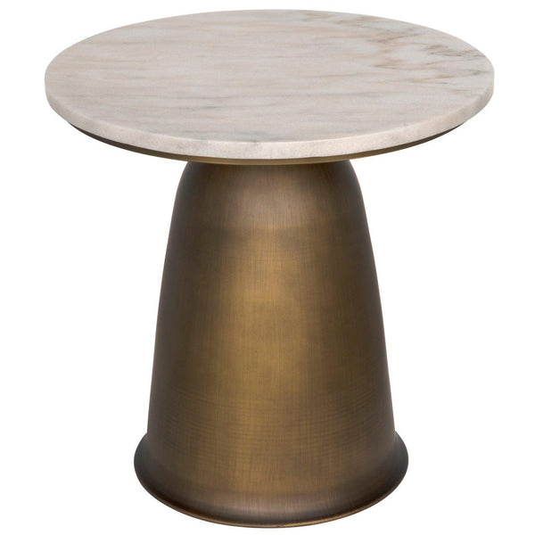 Aiden Side Table, Aged Brass-Noir Furniture-Blue Hand Home