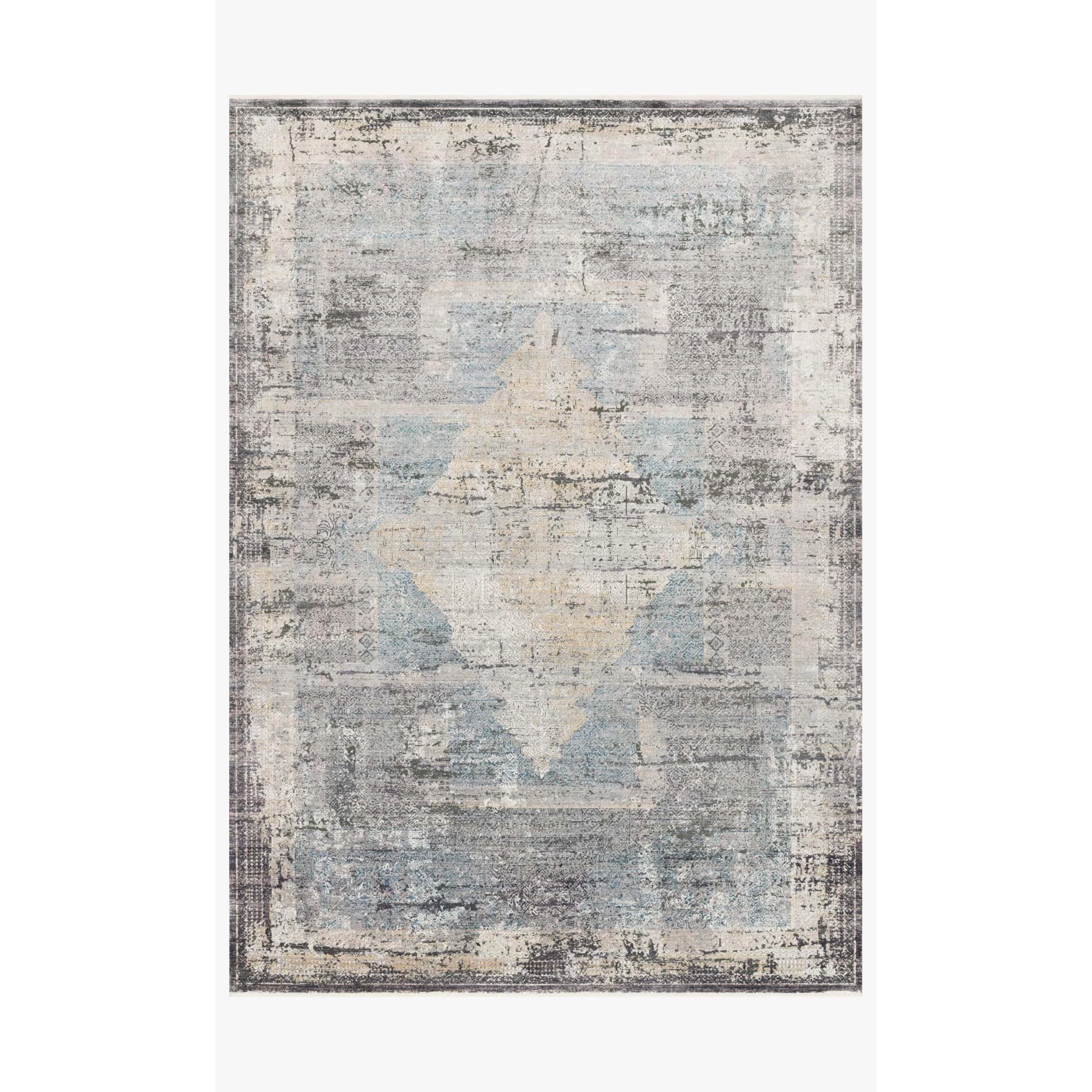 Gemma Rugs by Loloi - GEM-04 Charcoal Multi-Loloi Rugs-Blue Hand Home