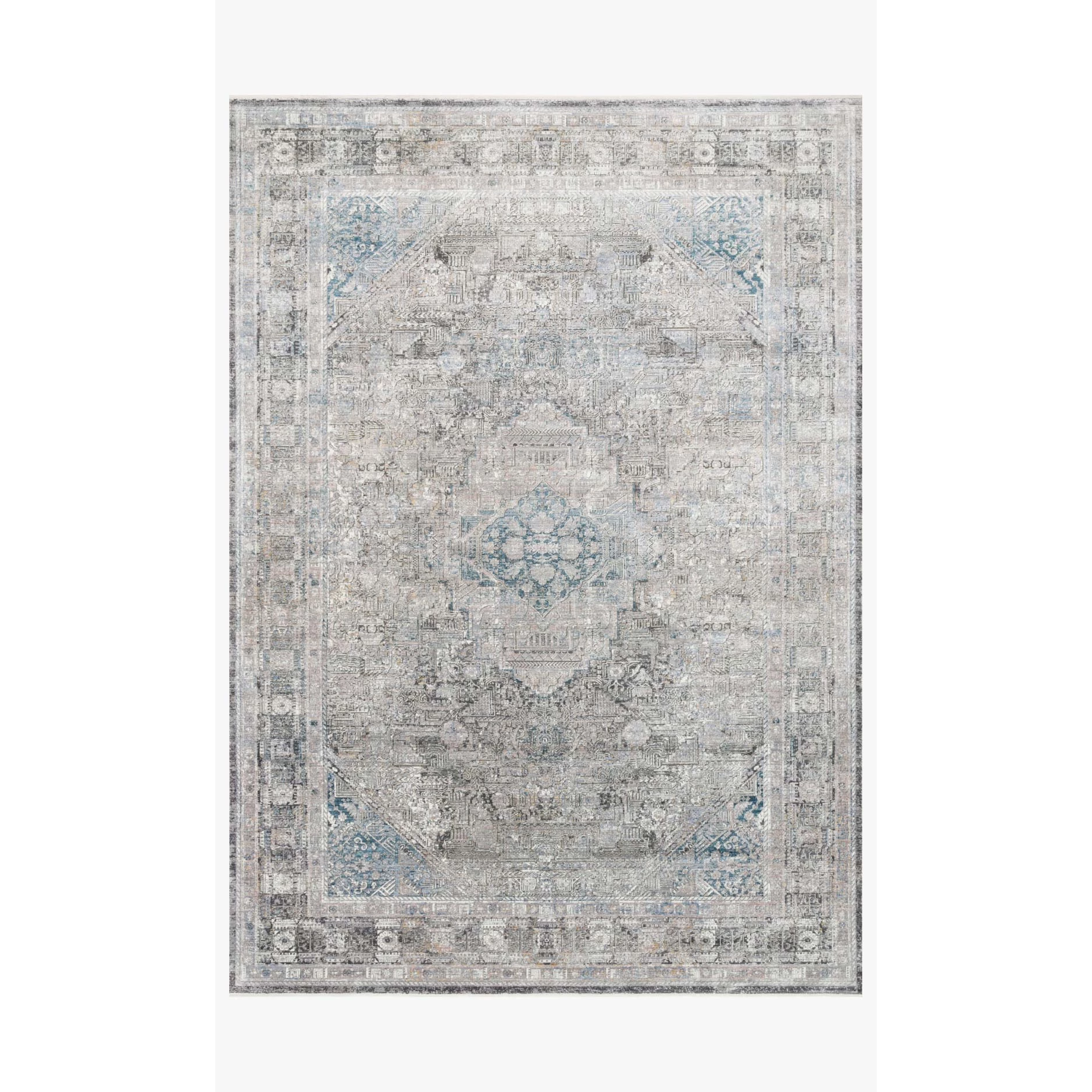 Gemma Rugs by Loloi - GEM-05 Silver Blue-Loloi Rugs-Blue Hand Home