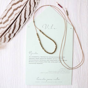 Beaded Necklace-Vibes-Blue Hand Home