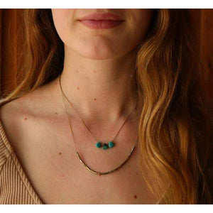 Beaded Necklace-Vibes-Blue Hand Home