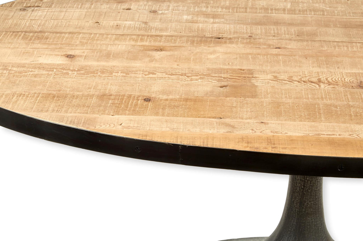 Miranda Dining Table in Natural / Iron-Olde Door Company-Blue Hand Home