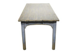 Amelia Dining Table in Antique Blue Top & Distressed Light Blue Base-Olde Door Company-Blue Hand Home