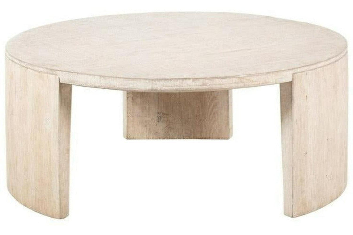 Noah Rd Coffee Table White Washed-Olde Door Company-Blue Hand Home