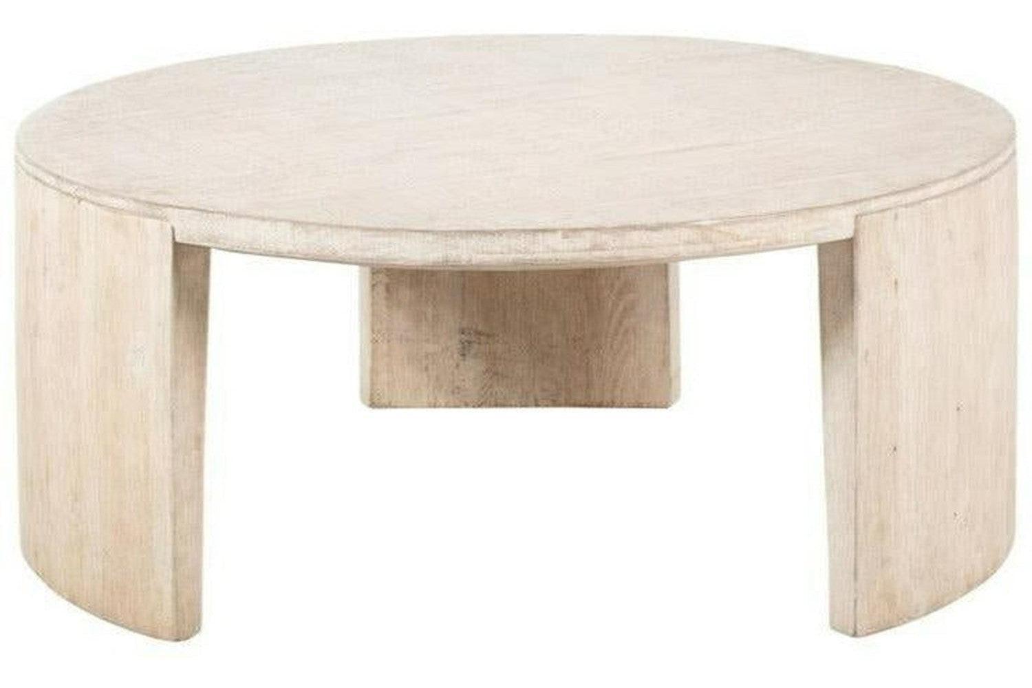 Noah Rd Coffee Table White Washed-Olde Door Company-Blue Hand Home