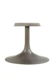 Megan Quarter Round Dining Table in Antique Shiny Grey-Olde Door Company-Blue Hand Home