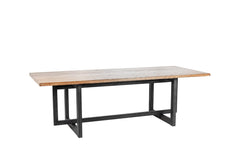 Adrian Dining Table in Antique Natural / Iron-Olde Door Company-Blue Hand Home