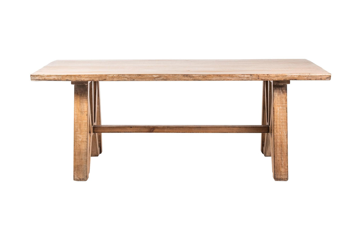 Gideon Dining Table in Antique Natural-Olde Door Company-Blue Hand Home