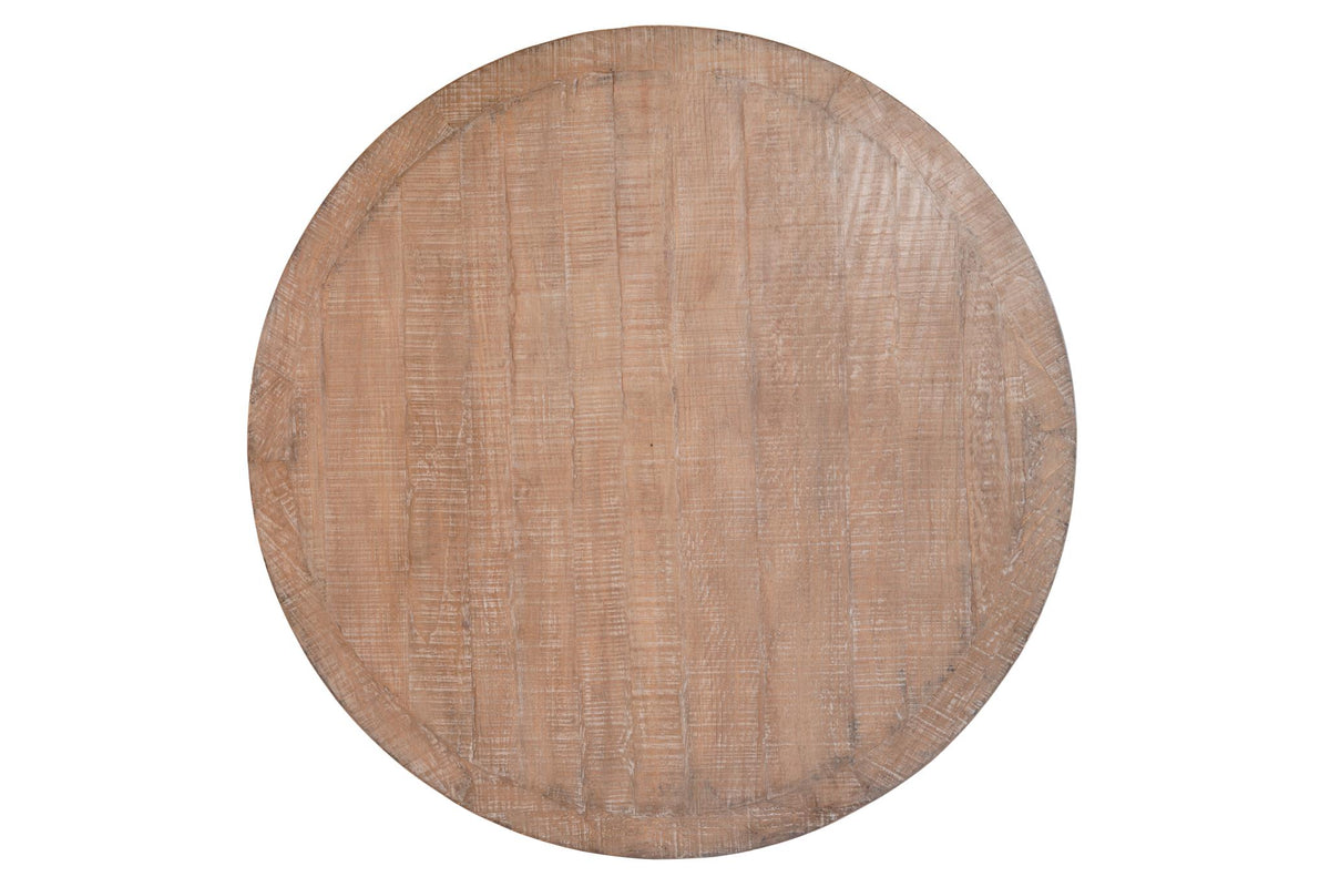 Makenzie RD Dining Table in Iron / Antique Natural-Olde Door Company-Blue Hand Home