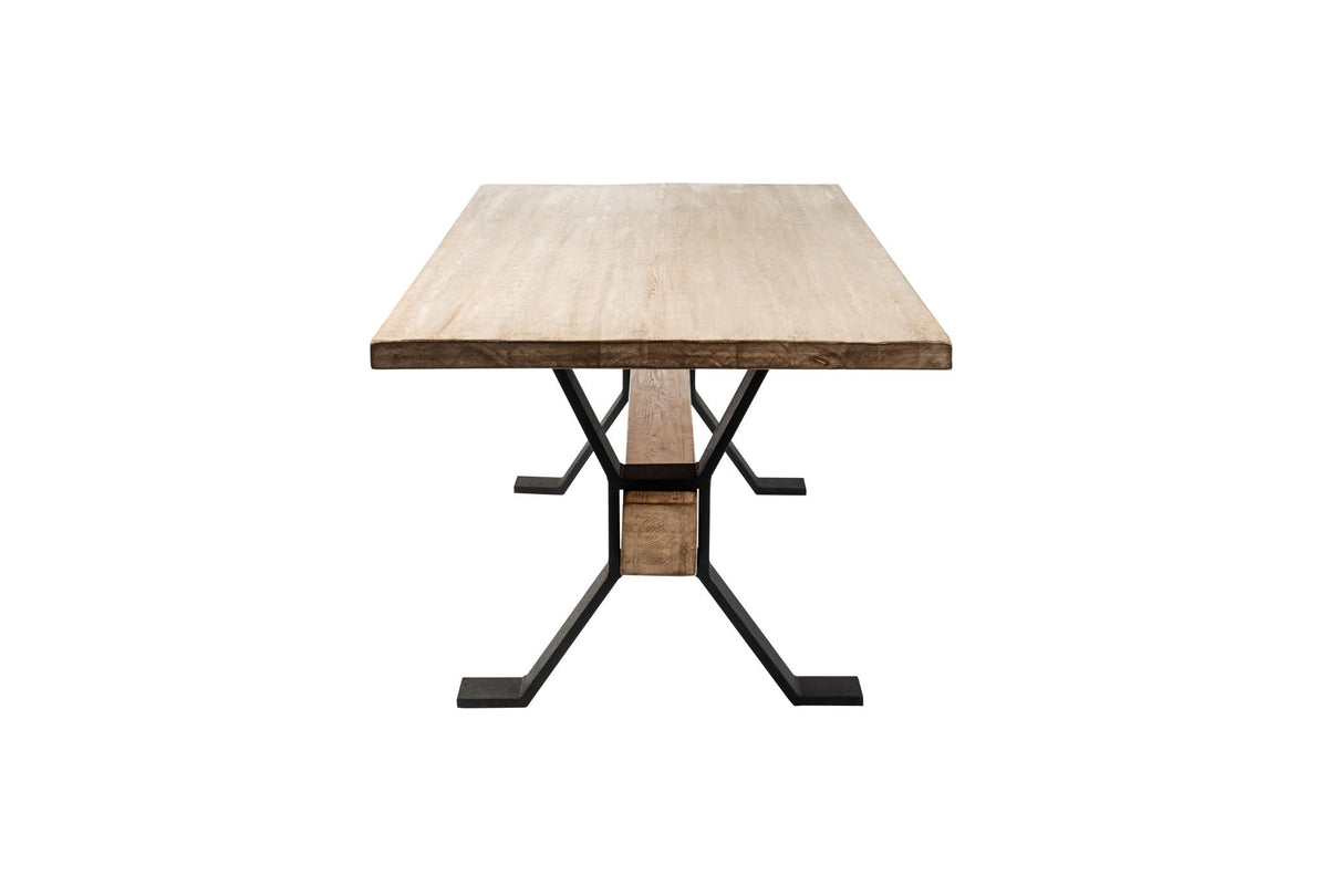 Missoula Dining Table in Antique Natural White-Olde Door Company-Blue Hand Home