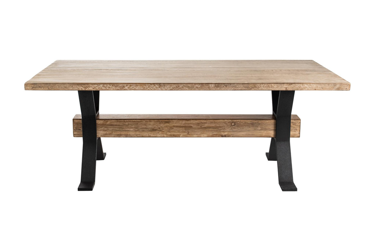 Missoula Dining Table in Antique Natural White-Olde Door Company-Blue Hand Home