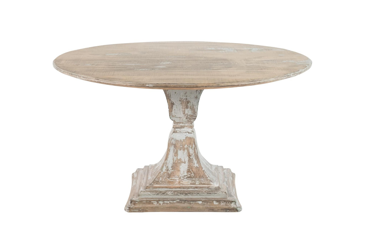 Aria Rd Dining Table in Antique Sky Grey-Olde Door Company-Blue Hand Home