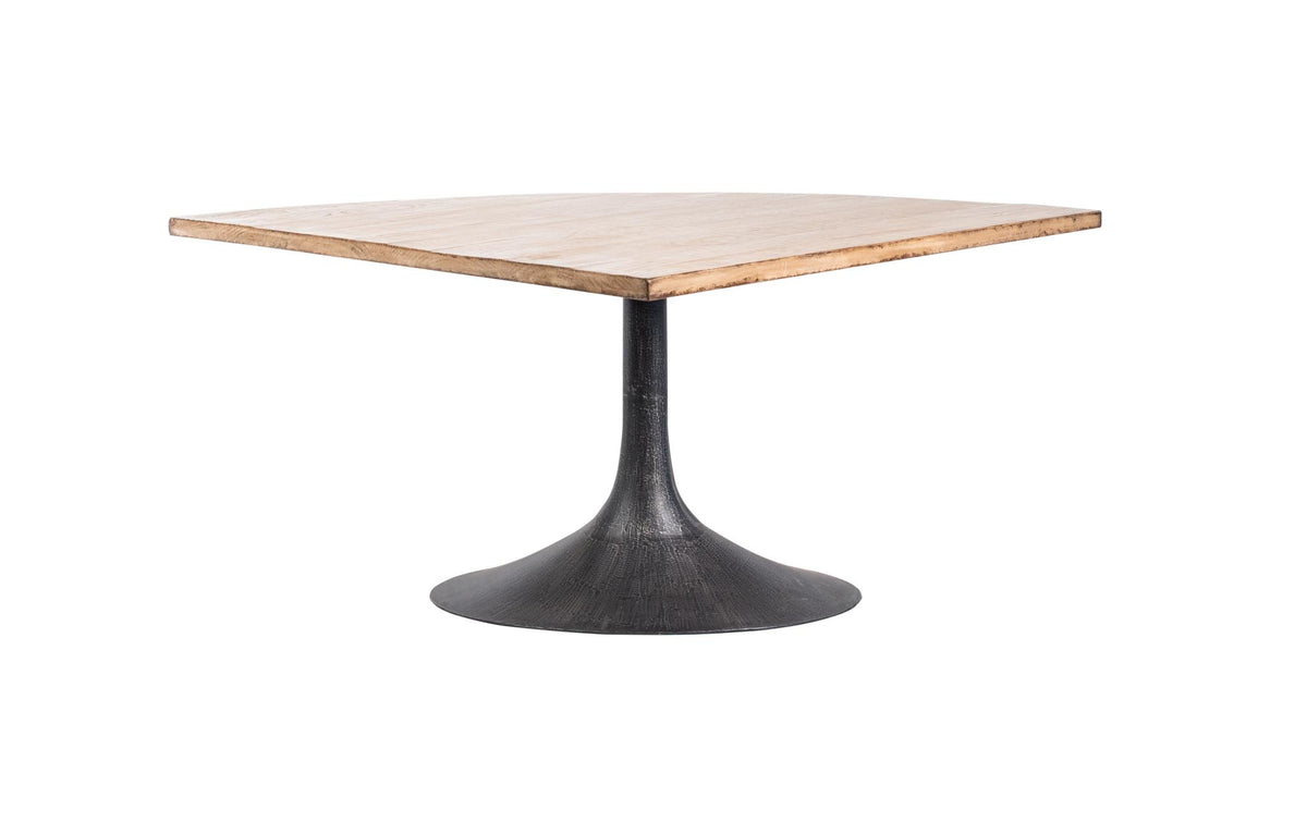 Megan Quarter Round Dining Table in Antique Natural-Olde Door Company-Blue Hand Home