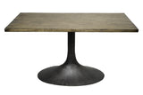 Megan Rect Dining Table in Antique Natural / Iron Base-Olde Door Company-Blue Hand Home