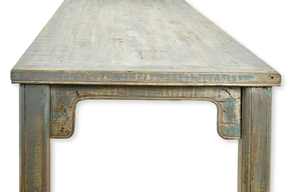 Sienna Dining Table/Desk in Antique Grey Blue-Olde Door Company-Blue Hand Home