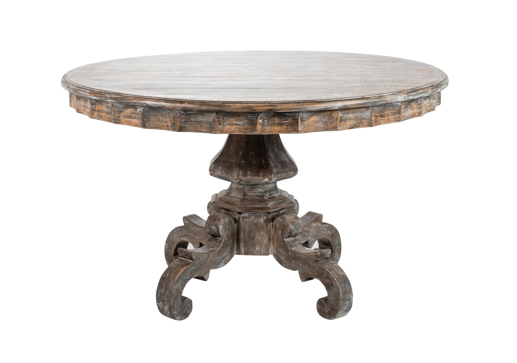 Grace RD Dining Table in Grey Black-Olde Door Company-Blue Hand Home