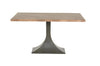 Makenzie Rect Dining Table in Medium Grey / Iron Base-Olde Door Company-Blue Hand Home