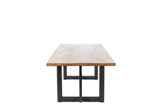 Adrian Dining Table in Antique Natural / Iron-Olde Door Company-Blue Hand Home