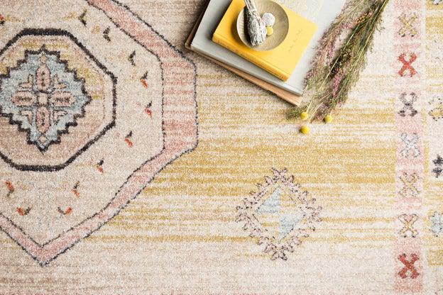 Graham Rug Magnolia Home by Joanna Gaines - GRA-04 Ant.Ivory/Multi-Loloi Rugs-Blue Hand Home