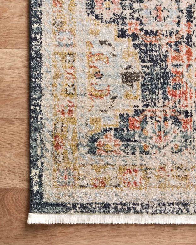 Graham Rug Magnolia Home by Joanna Gaines - GRA-05 Blue/Multi-Loloi Rugs-Blue Hand Home