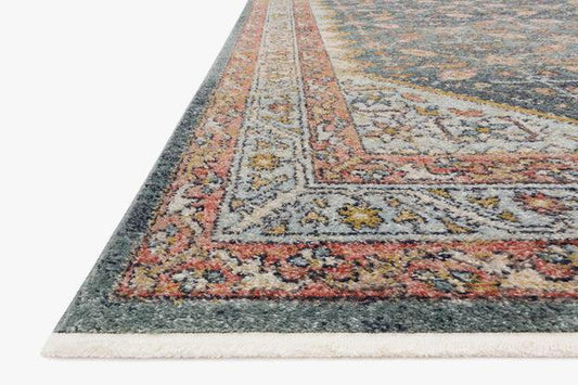 Graham Rug Magnolia Home by Joanna Gaines - GRA-01 Blue Persimmon-Loloi Rugs-Blue Hand Home