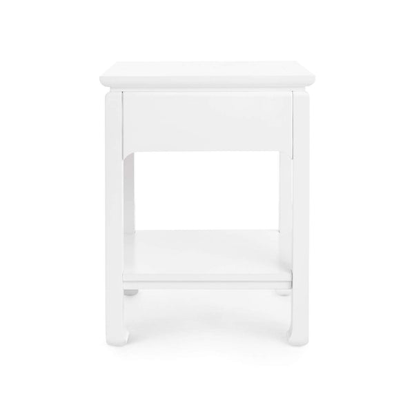 Villa & House - Harlow 1-Drawer Side Table In White-Bungalow 5-Blue Hand Home