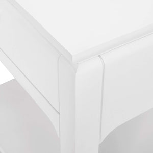 Villa & House - Harlow 1-Drawer Side Table In White-Bungalow 5-Blue Hand Home