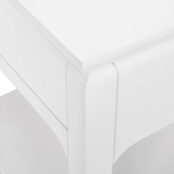 Villa & House - Harlow 1-Drawer Side Table In White-Bungalow 5-Blue Hand Home