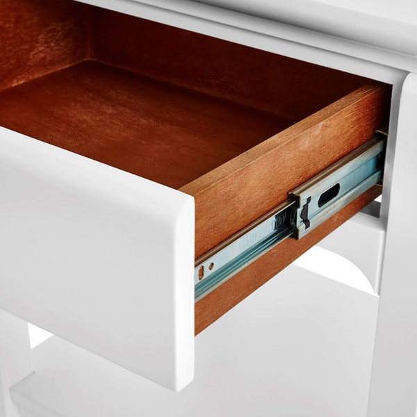 Villa & House - Harlow 1-Drawer Side Table In White-Bungalow 5-Blue Hand Home