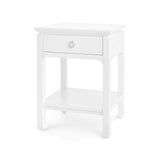 Villa & House - Harlow 1-Drawer Side Table In White-Bungalow 5-Blue Hand Home