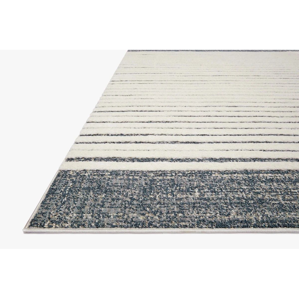 Hagen Rugs by Loloi - HAG-01 White/Ocean-Loloi Rugs-Blue Hand Home