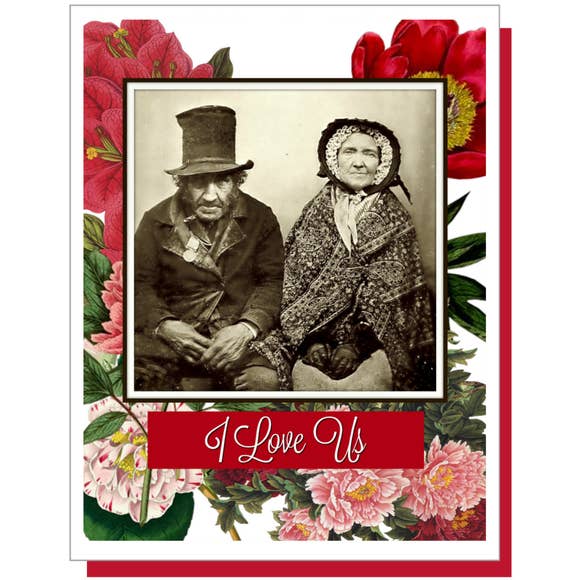5.5x4.25" Greeting Card-Ümlaut Brooklyn-Blue Hand Home