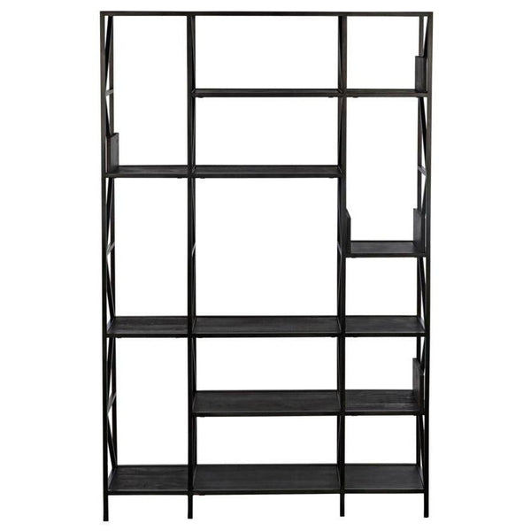 Industrialist Bookcase, Reclaimed Lumber Shelves-CFC Furniture-Blue Hand Home