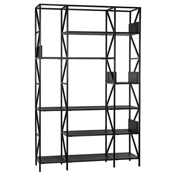 Industrialist Bookcase, Reclaimed Lumber Shelves-CFC Furniture-Blue Hand Home