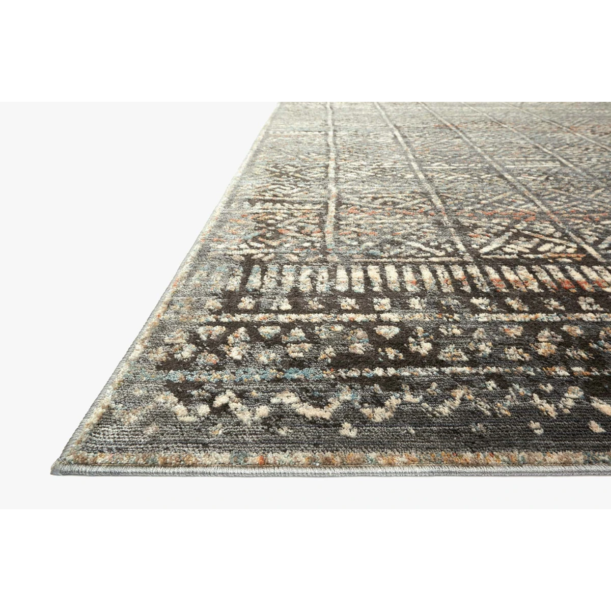 Javari Rugs by Loloi - JV-06 Charcoal/Silver-Loloi Rugs-Blue Hand Home