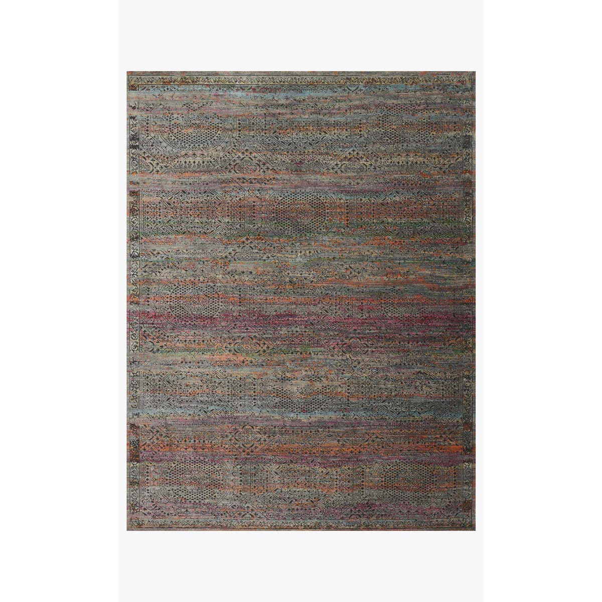 Javari Rugs by Loloi - JV-02 Charcoal/Sunset-Loloi Rugs-Blue Hand Home