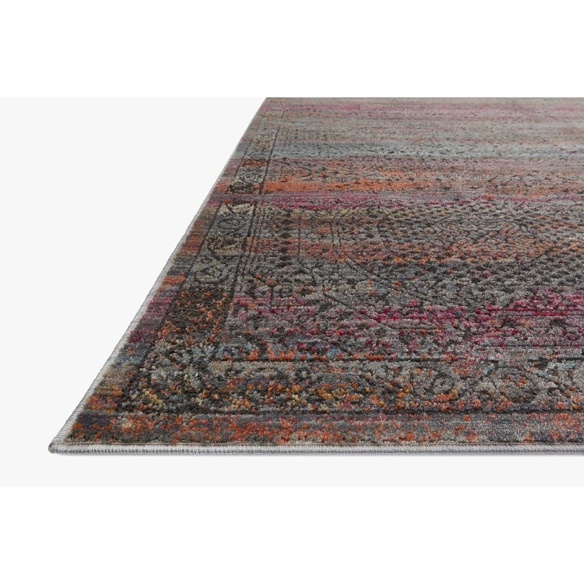 Javari Rugs by Loloi - JV-02 Charcoal/Sunset-Loloi Rugs-Blue Hand Home