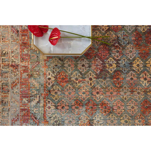 Javari Rugs by Loloi - JV-03 Slate/Berry-Loloi Rugs-Blue Hand Home