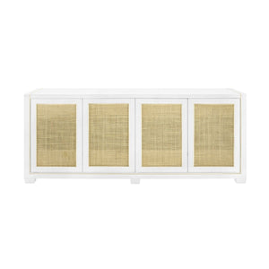 Villa & House - Karen 4-Door Cabinet, White-Bungalow 5-Blue Hand Home