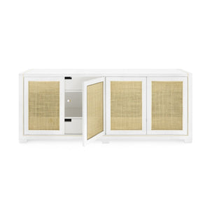 Villa & House - Karen 4-Door Cabinet, White-Bungalow 5-Blue Hand Home