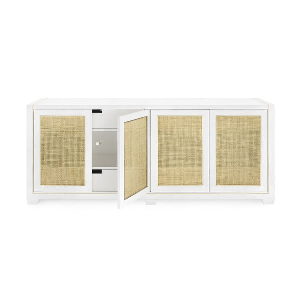 Villa & House - Karen 4-Door Cabinet, White-Bungalow 5-Blue Hand Home