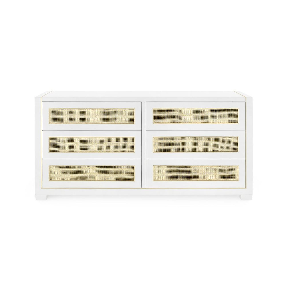 Villa & House - Karen Extra Large 6-Drawer, White-Bungalow 5-Blue Hand Home