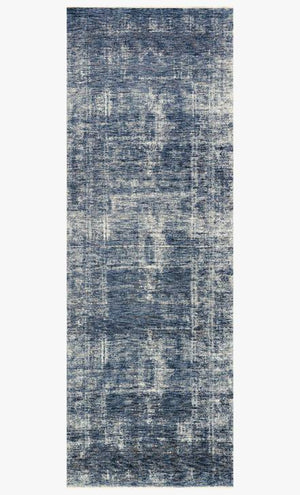 Kennedy Rug Magnolia Home by Joanna Gaines - KEN-01 Denim/Denim-Loloi Rugs-Blue Hand Home