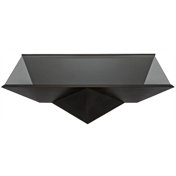 Kenora Coffee Table, Walnut - Glass Top-CFC Furniture-Blue Hand Home