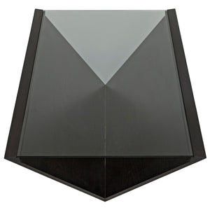 Kenora Coffee Table, Walnut - Glass Top-CFC Furniture-Blue Hand Home