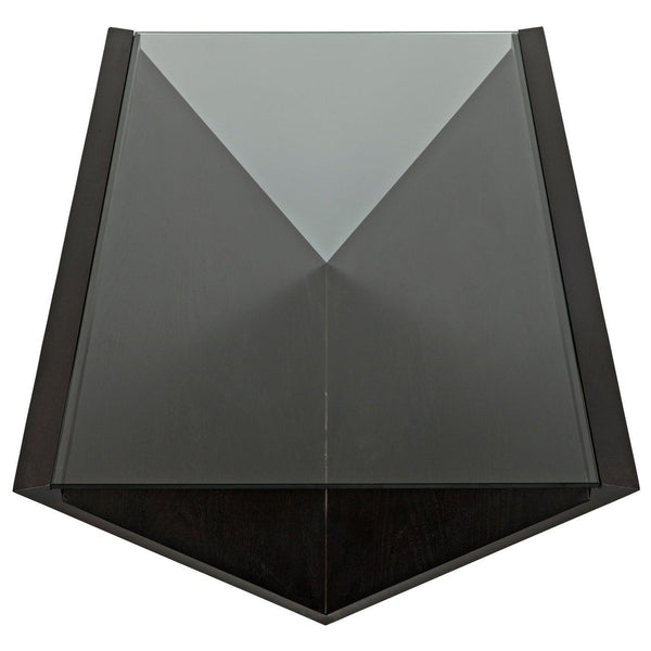 Kenora Coffee Table, Walnut - Glass Top-CFC Furniture-Blue Hand Home