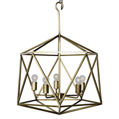 Alden Pendant, Metal with Brass Finish