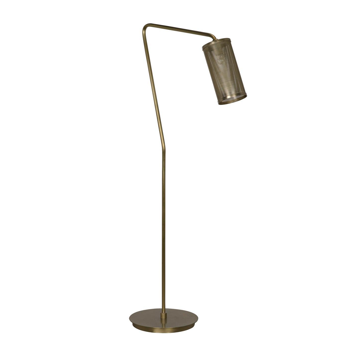 Pisa Floor Lamp, Metal with Brass Finish